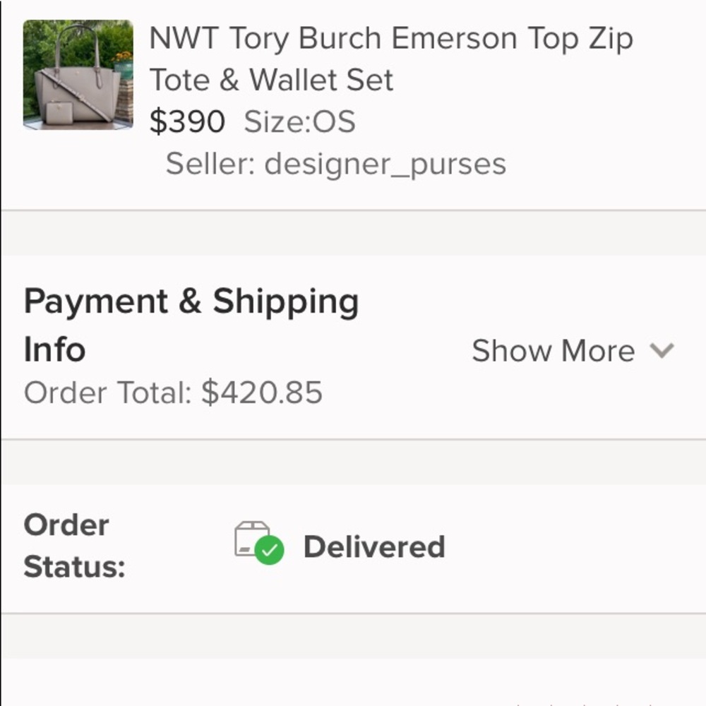 NWT Tory Burch Emerson Top Zip Tote & Wallet Set - Picture 2 of 6